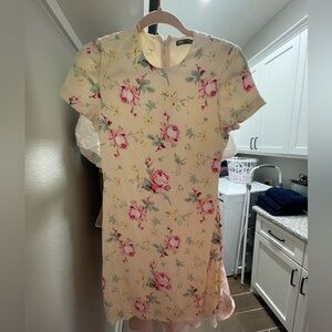 pale yellow zara dress